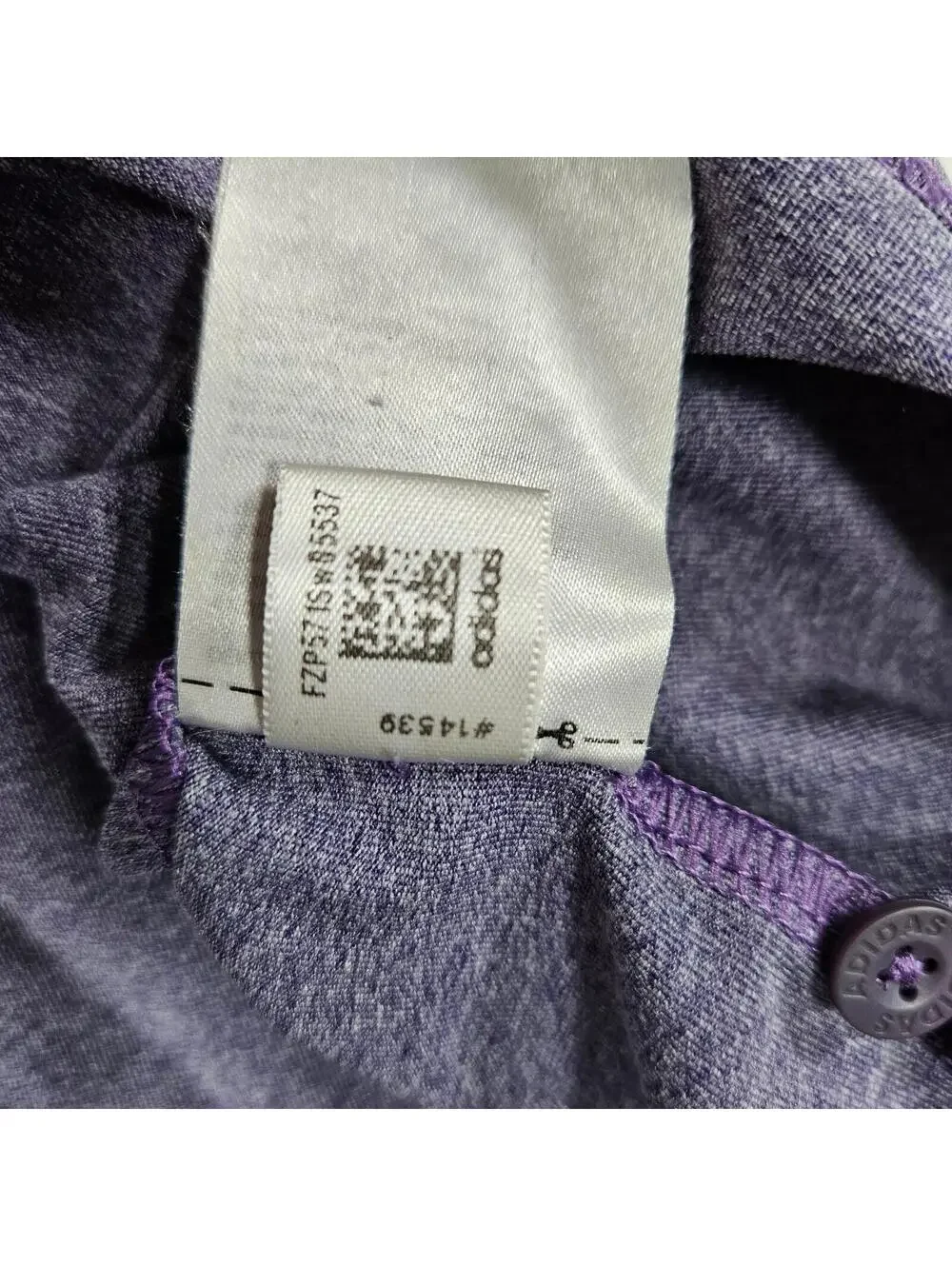 Adidas Men’s Purple Heather Golf Polo Shirt Short Sleeve Size 3XL